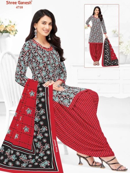 Shree Ganesh Heavy Cotton Suit Casual Wear Ready for Bulk Orders Dress Material 