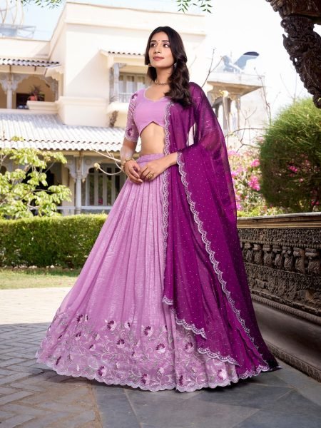Silver Glossy Lehenga Choli with Sparkling Wedding Lehenga Wedding Collection 2025 Designer Lehenga Choli