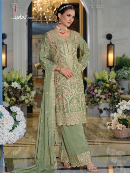 Sitaaray By Eba Lifestyle Best Designer Wedding Wear Embroidered Readymade Suit  Salwar Kameez