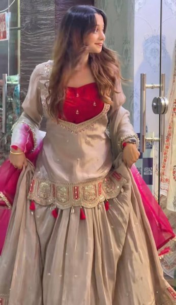 Sleek Begie Heavy Chinon Silk Lehenga Choli Set with Coding Sequin Work for Festival Ready To Wear Collection