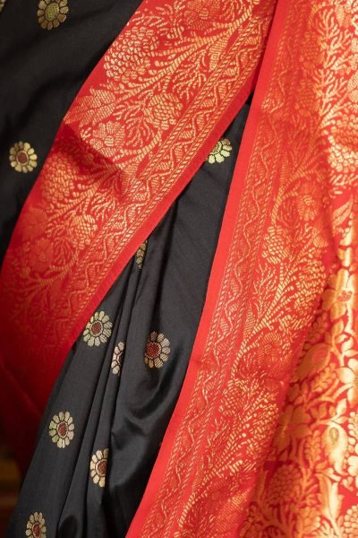 Sleek Blue Soft Lichi Silk Saree with Designer Jacquard Border Blouse For Party Silk Sarees Wholesale