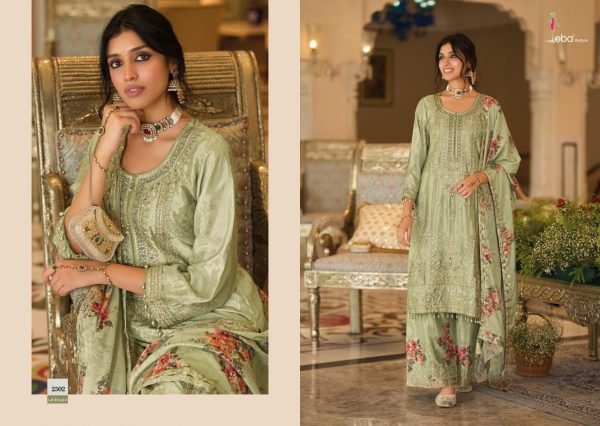 Sleek Pista Designer Heavy Chinon Suit Set for Women with Palazzo For Wedding  Designer Plazzo Salwar Suits Wholesale
