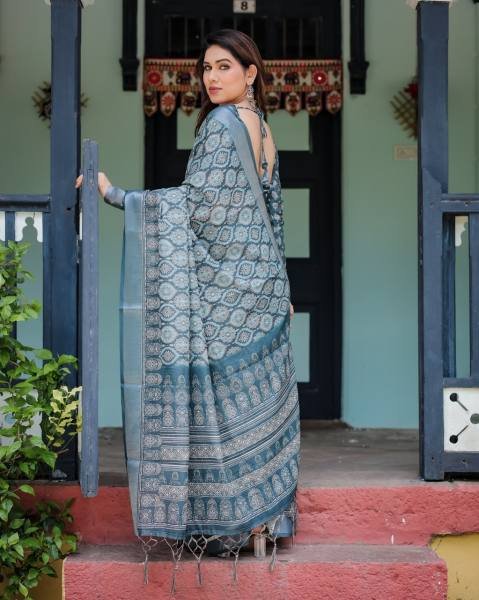 Soft & Breathable Linen Cotton Saree – Premium Craftsmanship at Manufacturer Price Linen Sarees Wholesale