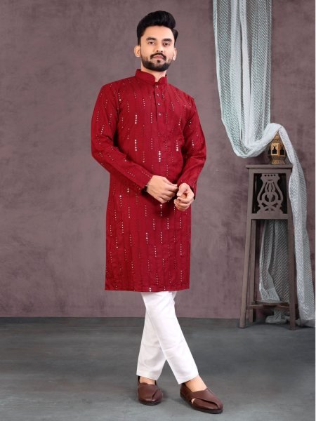 Soft Cotton Party Wear Mens kurta payjama Kurta Pajama Wholesale