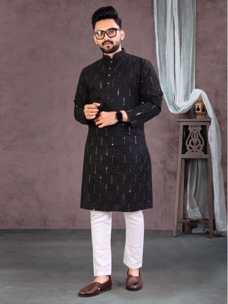 Soft Cotton Party Wear Mens kurta payjama Kurta Pajama Wholesale
