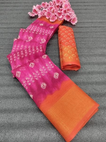 Soft Cotton Saree With Zari Weaving Border  