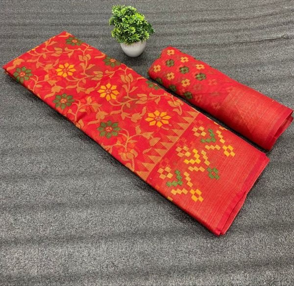 Soft Cotton Slub Zari Weaving Border Saree Collection  Cotton Sarees Wholesale