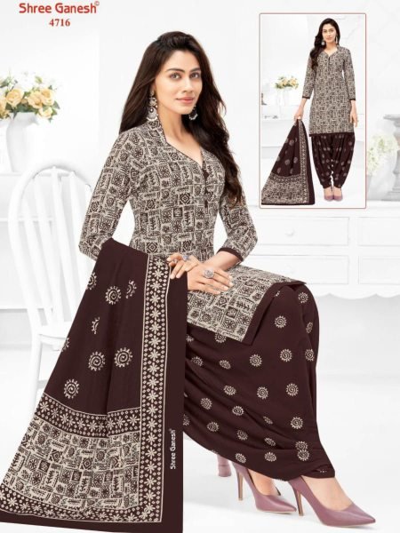 Soft Feel Cotton Dress Material Classic Prints for Daily Styling Dress Material 