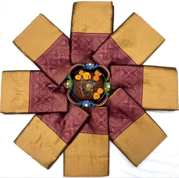 Soft Lichi Silk Saree With Jacquard Work  Silk Sarees Wholesale