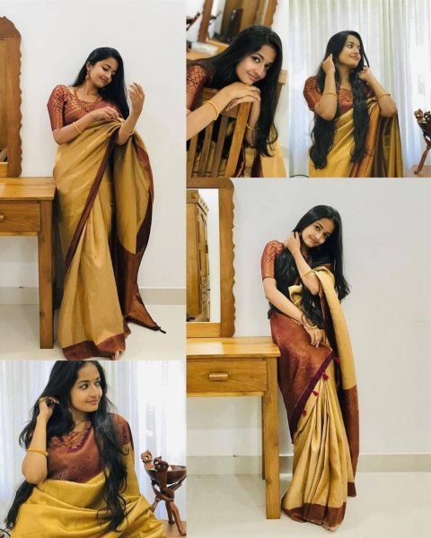 Soft Lichi Silk Saree With Jacquard Work  Silk Sarees Wholesale