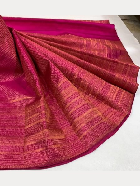 Soft Lichi Silk Saree With Jacquard Design  South Indian Saree 
