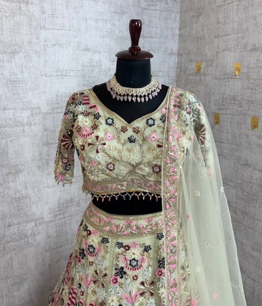 Soft Net Bridal Lehenga with Coding Sequins Work Luxury Wedding Wear at Manufacturer Rate Designer Lehenga Choli