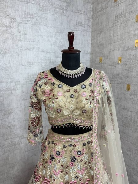 Soft Net Bridal Lehenga with Coding Sequins Work Luxury Wedding Wear at Manufacturer Rate Designer Lehenga Choli