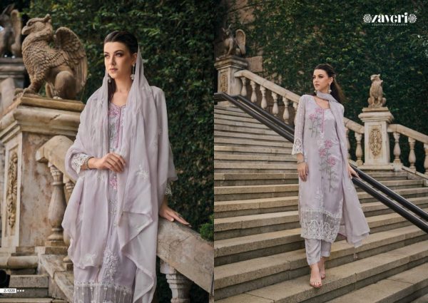  Soft Organza With Fancy Embroidery  Work With  Moti Work Suits Embroidery Suits Wholesale