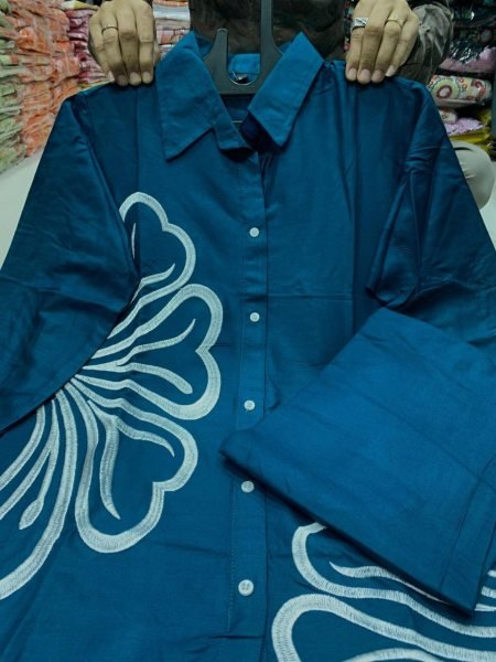 Soft Rayon Embroidered Co-Ord Set with Pant CO ORD Sets