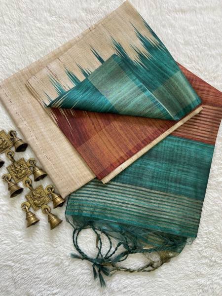 Soft Tussar Silk Saree with Attractive Border and Tassel Finish at Wholesale Rates Silk Sarees Wholesale