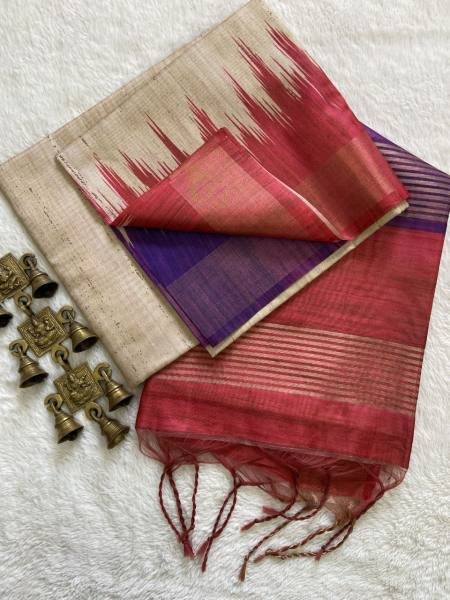 Soft Tussar Silk Saree with Attractive Border and Tassel Finish at Wholesale Rates Silk Sarees Wholesale