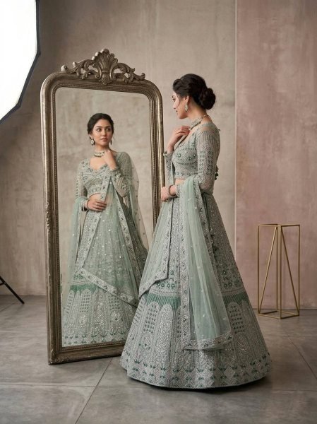 Sophisticated Heavy Sequins Work Lehenga for Women Wedding Collection Bridal Lehenga Choli