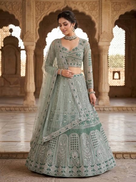 Sophisticated Heavy Sequins Work Lehenga for Women Wedding Collection Bridal Lehenga Choli