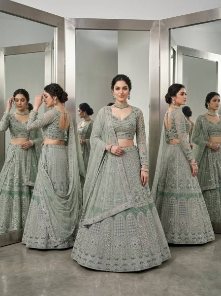 Sophisticated Heavy Sequins Work Lehenga for Women Wedding Collection Bridal Lehenga Choli