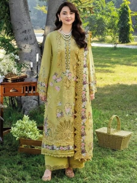 Sophisticated Lime Yellow Chikankari Cotton Suit with Kotta Check Dupatta for Daily Festive Wear 