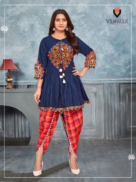 Special Navratri Looks women Heavy Embroiderd Kedia And Tulip Pants Collection  Navratri Lehnega Choli