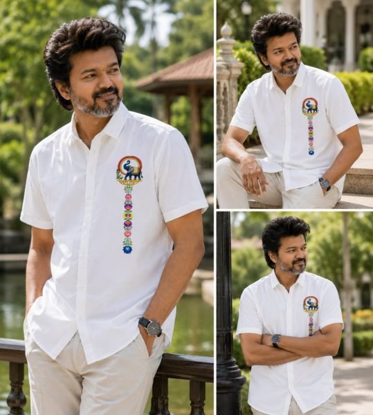 Splendid White Soft Cotton Shirt with Designer Flower Print and Dhoti Mens Shirt