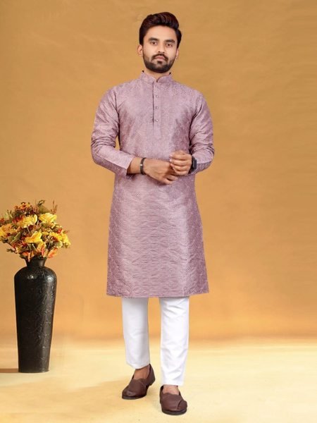 Straight Mens Pure Silk Kurta Pajama Kurta Pajama Wholesale