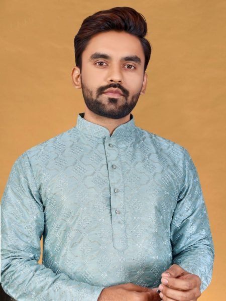 Straight Mens Pure Silk Kurta Pajama Kurta Pajama Wholesale