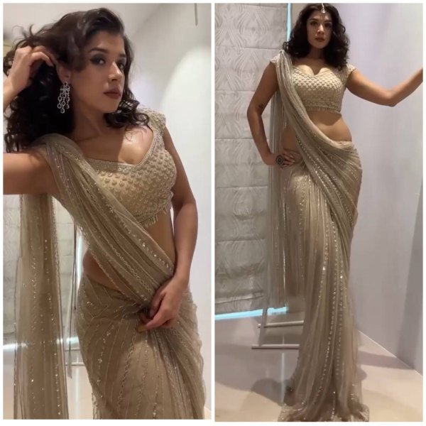 Stunning Butterfly Net Ready-to-Wear Embroidered Saree with Sequins Work Bollywood Fancy Sarees Wholesale