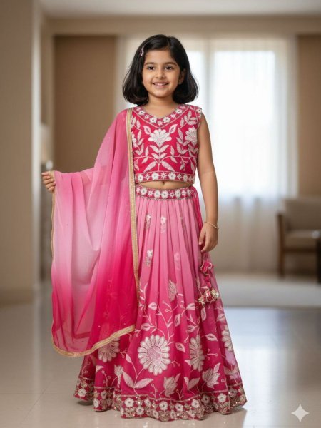 Stunning Georgette Embroidered Printed Lehenga Set for Exporters at Wholesale Rate 