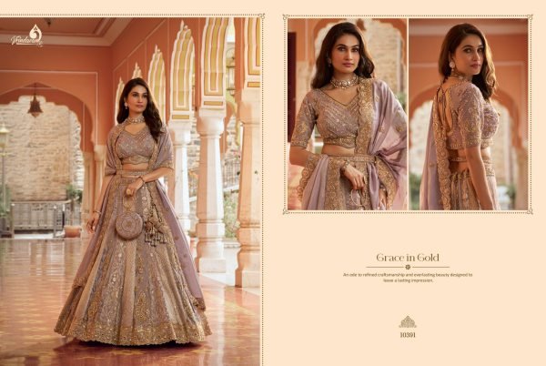 Stunning Lavender Heavy Embroidery Banarasi Silk Bridal Lehenga with Zari Work Bridal Lehenga Choli