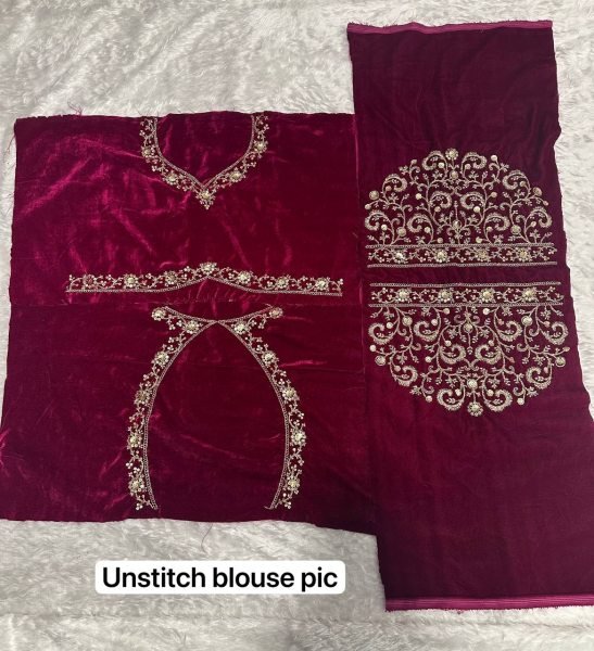 Stunning Wine Velvet Party Wear Lehenga Choli with Embroidered Dupatta at Wholesale Rate Designer Lehenga Choli