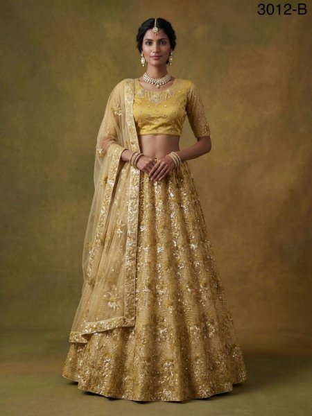 Stunning Yellow Ethnic Lehenga Set for Wedding and Festive Occasions  Lehenga