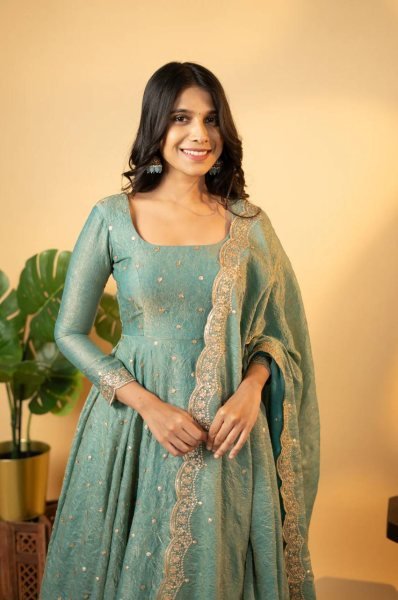 Stylish Anarkali Gown With And Dupatta Ready To Wear  Anarkali Kurtis 