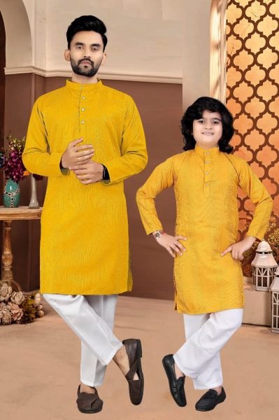 Stylish Black Sequence Kurta Pajama Set Father Son Matching Outfits for Diwali 2025 Father Son Collection 
