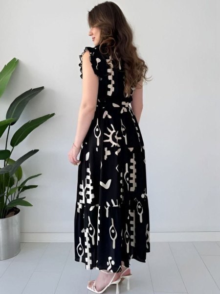 Stylish Black Rayon Digital Printed Clothing in Multiple Sizes for Manufacturer Rate Western Ladies Top Wholesale