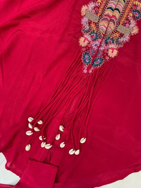 Designer Chinon Palazzo Dress Indo Western Style  Ready To Wear Collection