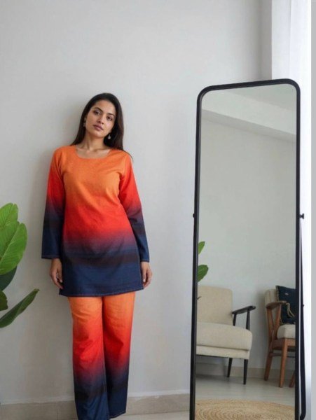 Stylish Digital Print Rayon Cord Set | Women's Casual & Festive Wear CO ORD Sets