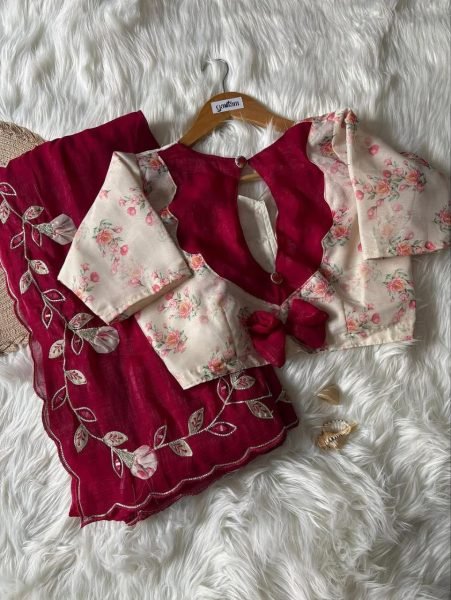 Stylish Digital Print Saree in Crunchy Crush Fabric with Heavy Moti   Khatli Work Designer Wedding Sarees Wholesale