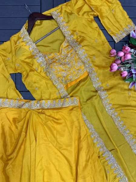 Stylish Mirror Work Shrug with Sharara   Plazzo Wedding Ready Indo Western Set Ready To Wear Collection