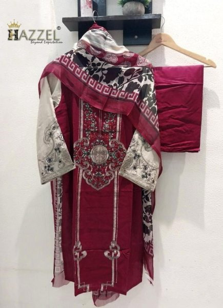 Stylish Pakistani Suit Set with Cotton Embroidery & Sequin Work Two Color Options Best Price for Wholesalers Pakistani Suits Wholesale