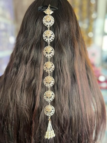 Stylish Traditional Guddi Fancy Sidhi Patti Trending Hair Accessory for Ethnic & Party Looks Fashion Accessories Wholesale