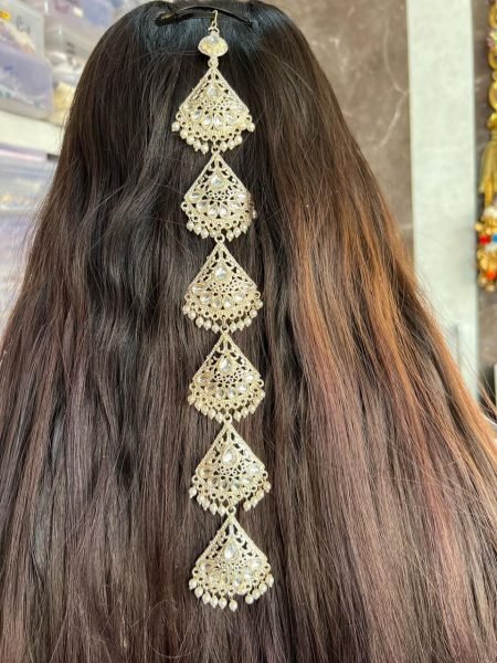 Stylish Traditional Guddi Fancy Sidhi Patti Trending Hair Accessory for Ethnic & Party Looks Fashion Accessories Wholesale
