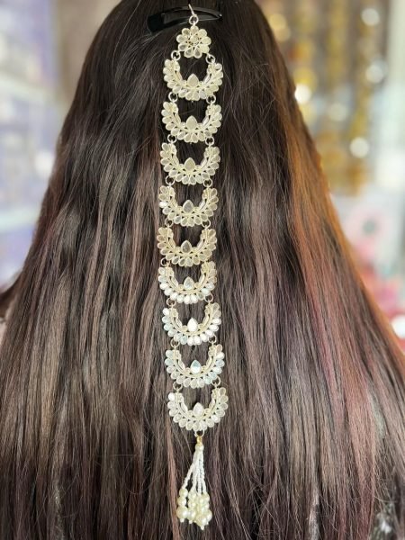 Stylish Traditional Guddi Fancy Sidhi Patti Trending Hair Accessory for Ethnic & Party Looks Fashion Accessories Wholesale
