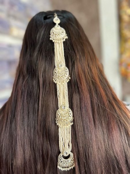 Stylish Traditional Guddi Fancy Sidhi Patti Trending Hair Accessory for Ethnic & Party Looks Fashion Accessories Wholesale