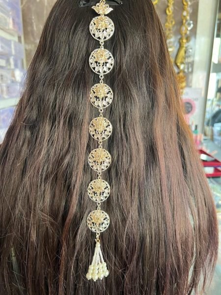 Stylish Traditional Guddi Fancy Sidhi Patti Trending Hair Accessory for Ethnic & Party Looks Fashion Accessories Wholesale