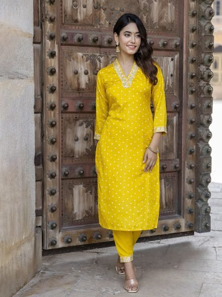 Stylish Vichitra Silk Kurta Pant Set with Soft Silk Blend Dupatta for Occasions  Straight Cut Long Kurtis