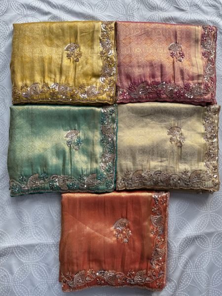 Stylish Yellow Bridal Collection Kanjivarm Silk Saree with Embroidered Butta at Wholeslae Rate Silk Sarees Wholesale