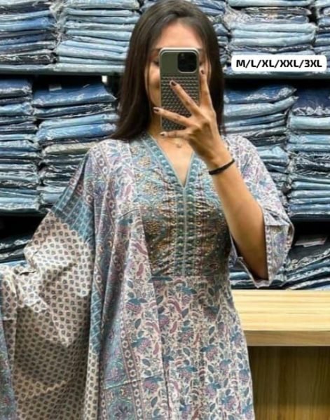 Summer Collection New Design Cotton Anarkali Kurti Set Cotton Kurtis Wholesale